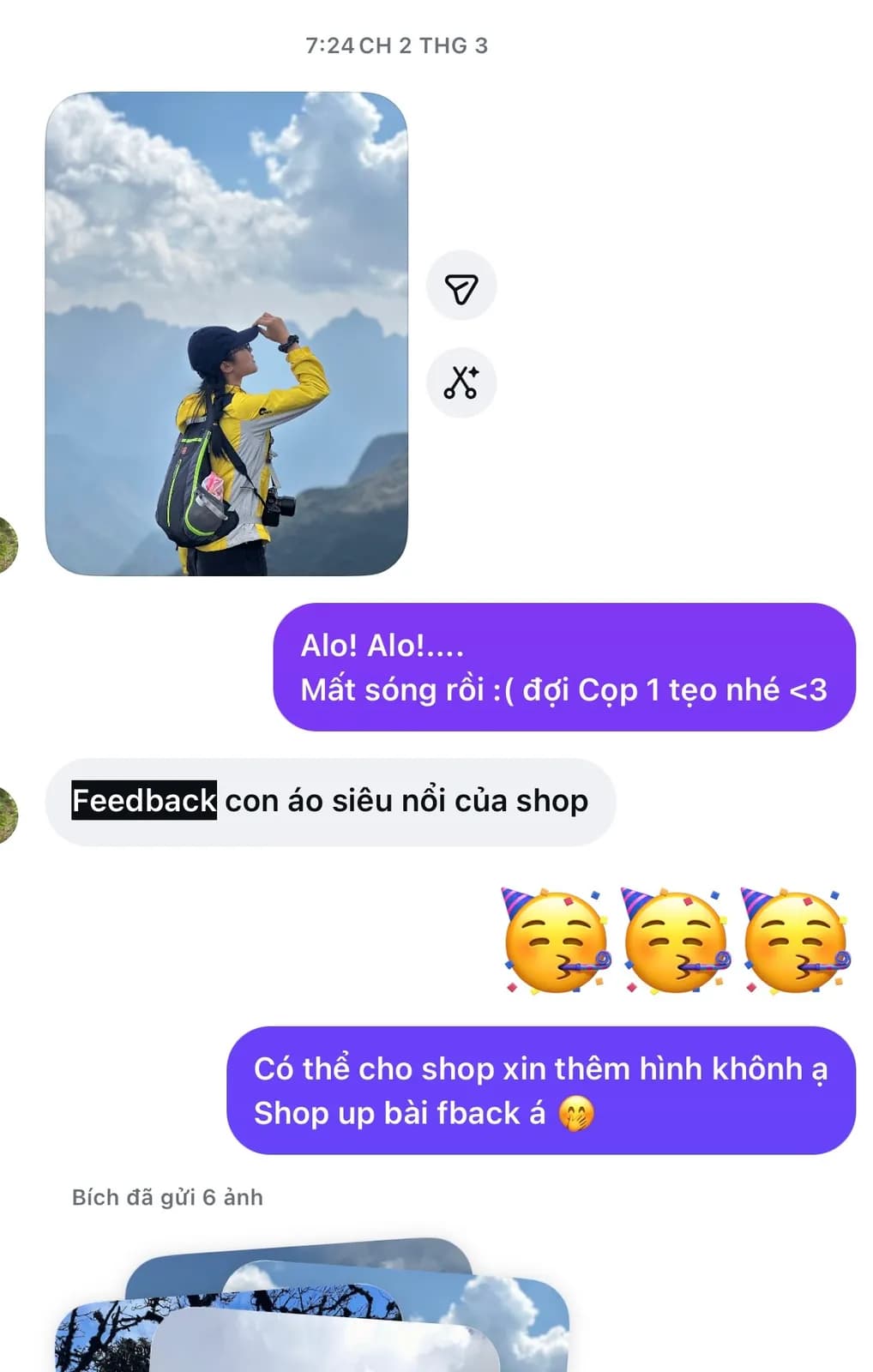 Feedback của khách