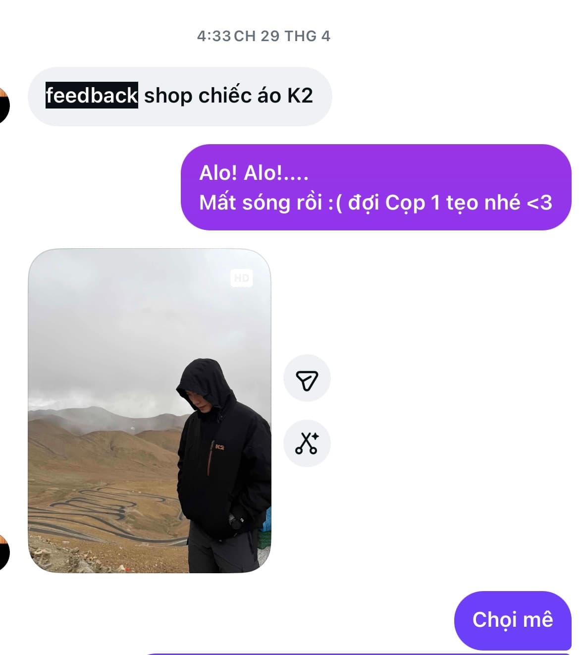 Feedback của khách